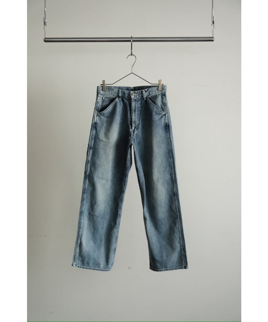 ULTERIOR FADED LIGHT DENIM PAINTER PANTS | Must