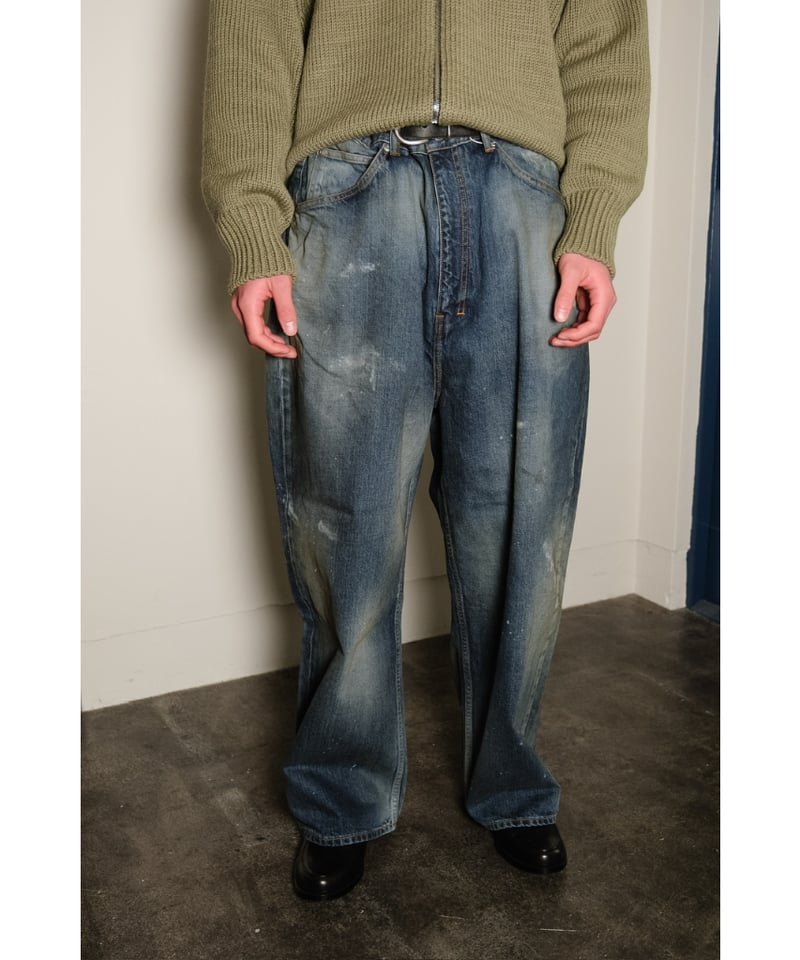 ANCELLM AGING WIDE 5P DENIM PANTS | MusterWerk ANCELLM AGING WIDE 5P DENIM PANTS | MusterWerk
