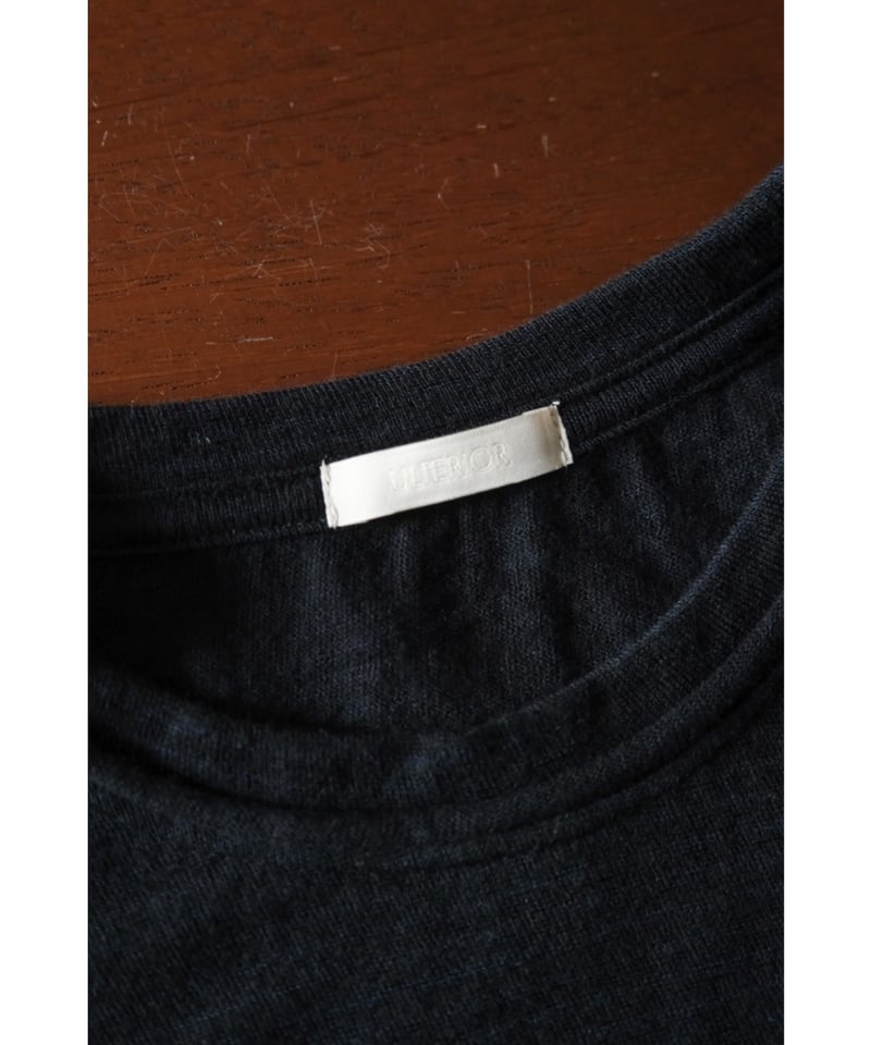 トップス ULTERIOR SUPER FINE COTTON CUT-OFF P/O ULTERIOR SUPER FINE WOOL COTTON CUT-OFF P/O - BLACK - PURAS