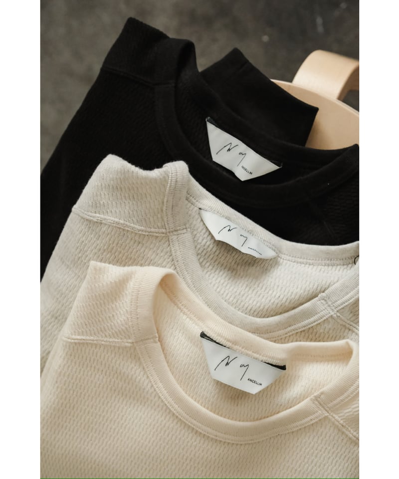 ANCELLM WAFFLE CREW NECK LS | MusterWerk Sud.