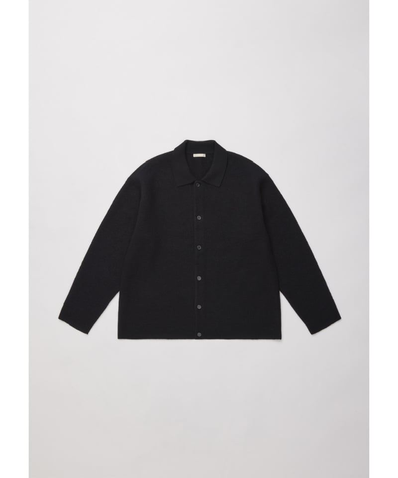 新品 25AW ULTERIOR FINE WOOL シャツカーディガン ULTERIOR｜SUPER MILLED FINE WOOL SH-CARDIGAN- STOTELA clothing store
