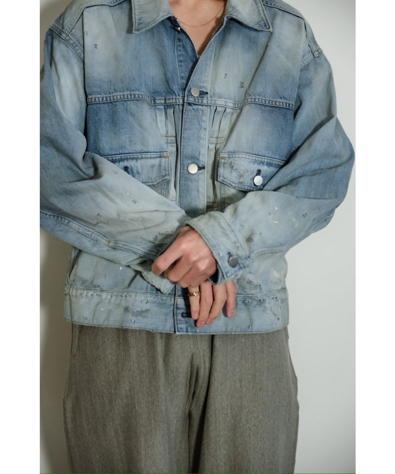 ANCELLM AGING DENIM JACKET | MusterWerk Sud. ANCELLM AGING DENIM JACKET | MusterWerk Sud.