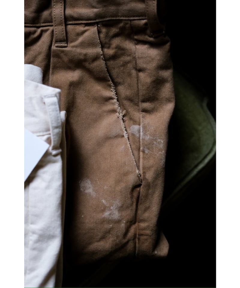 パンツ ANCELLM PAINT CHINO TROUSERS 25ss size2 PAINT CHINO TROUSERS(BLACK) – ANCELLM