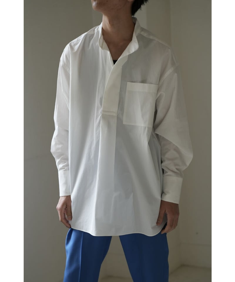 POSTELEGANT Fine Cotton Twill Pull-Over Shirts 