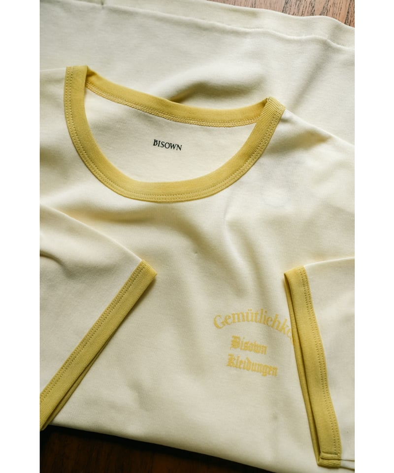 BISOWN TRIM Tシャツ（イエロー） BISOWN TRIM Tシャツ（イエロー）