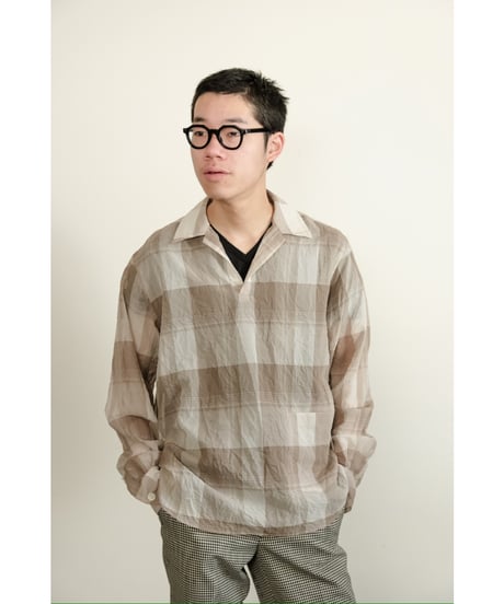 KANEMASA PHIL. "Exclusive" 36G Wool V Neck Tee