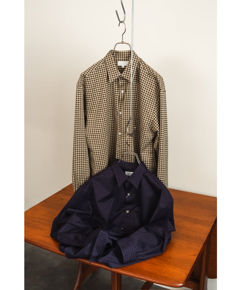 KANEMASA ウールチェックシャツ　ギンガム KANEMASA ウールチェックシャツギンガム