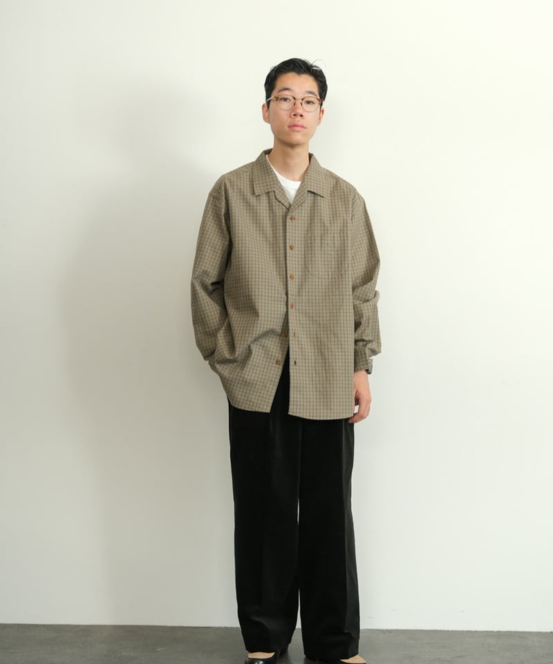 BISOWN CORDUROY 2TUCK WIDE TROUSERS | MusterWer