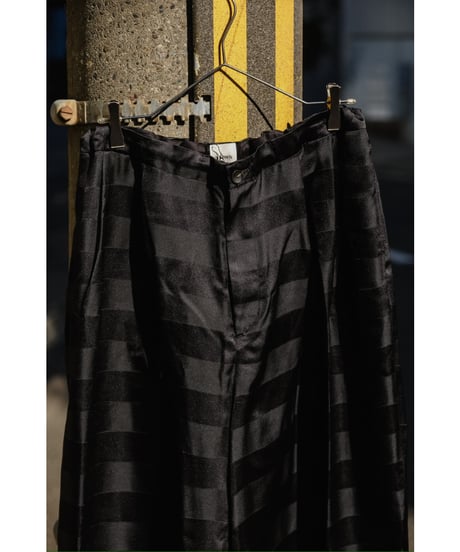 BISOWN SILK BORDER SUPER WIDE PANTS