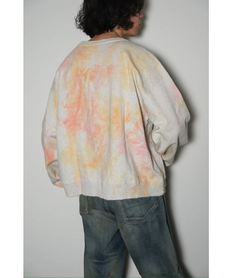 ANCELLM MARBLING SWEAT SHIRT