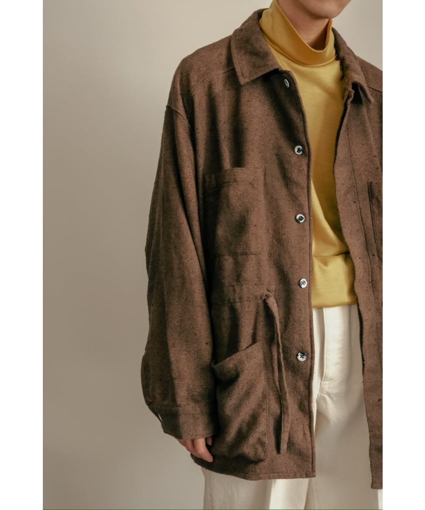 ジャケット・アウター ANCELLM PILLING SHIRT JACKET 2024AW】 ANCELLM (アンセルム) 