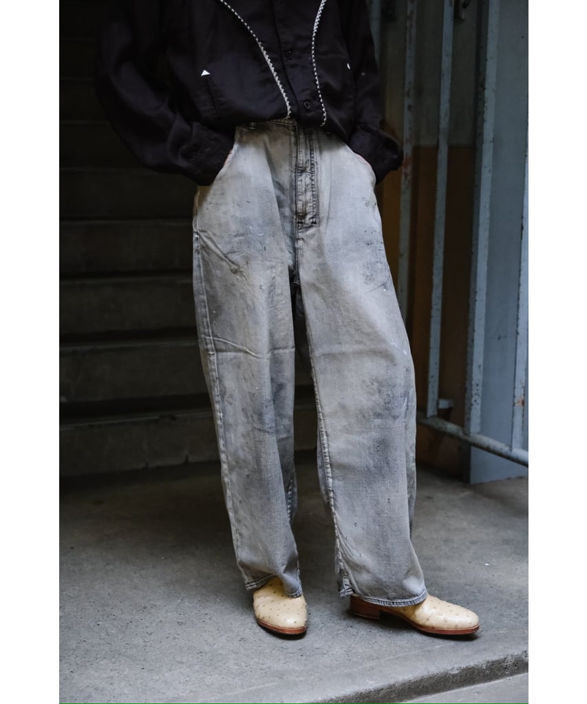 ANCELLM LIGHT OZ WIDE STRAIGHT DENIM PANTS | Mu ANCELLM LIGHT OZ WIDE STRAIGHT DENIM PANTS | Mu