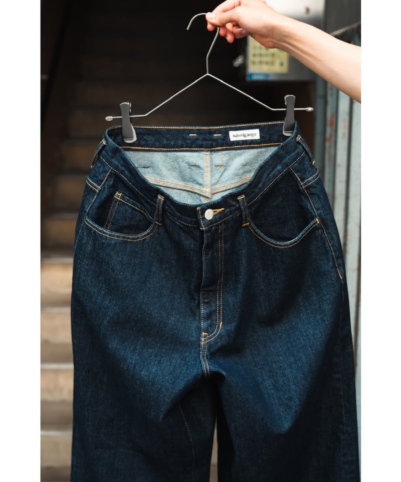 【新品タグ付】nakedgauge ASHLEY JEANS nakedgauge BLACK DENIM ASHLEY JEANS | MusterWer
