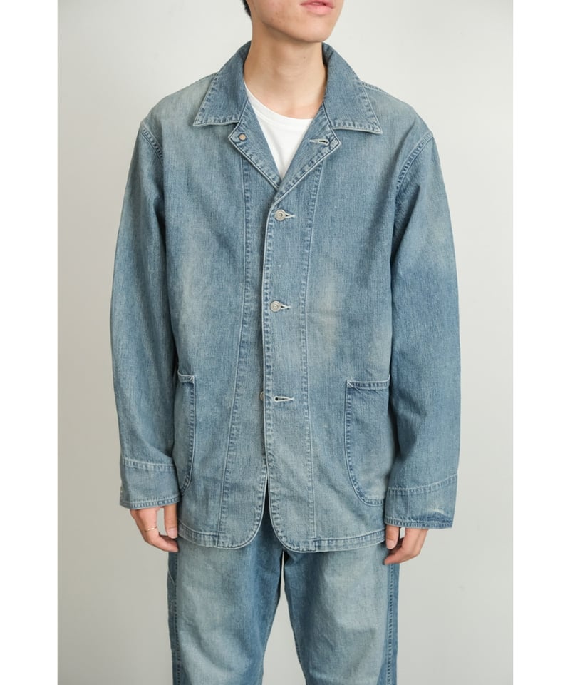 ULTERIOR FADED LIGHT DENIM COVERALL | MusterWer