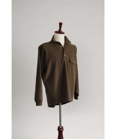 YE OLDE & NEW MAN RANDONNEUR MOCK POLO SHIRT(LIGHT BOA)