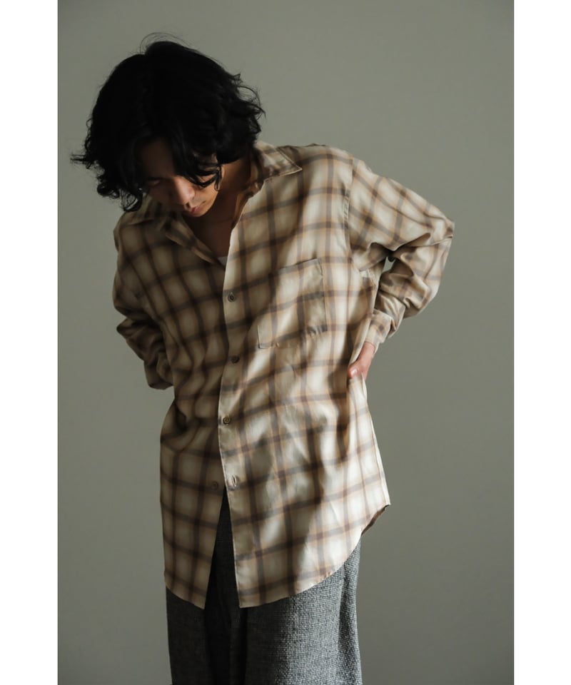 ULTERIOR ウールシャドウチェックシャツ 【公式通販】