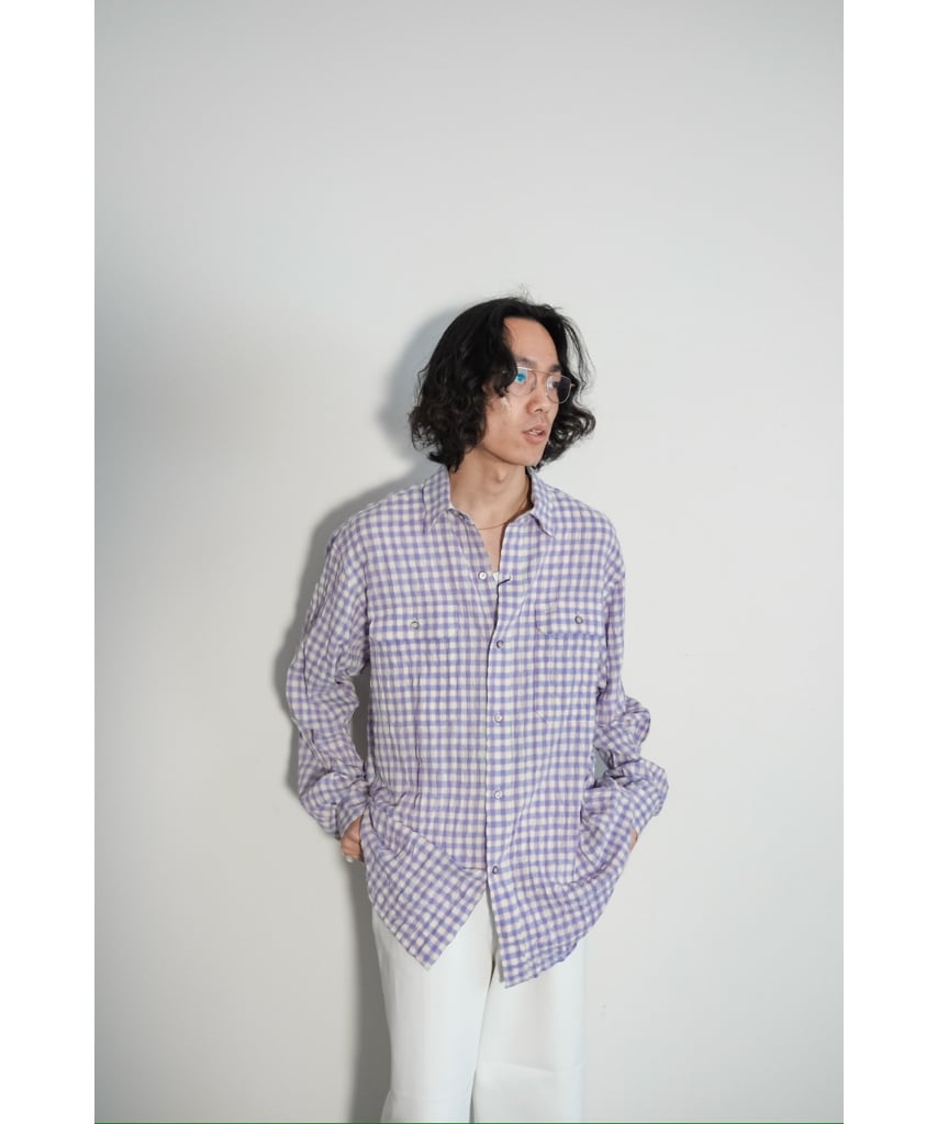 BISOWN　CHECK G.I. SHIRTS BISOWN] CHECK G.I.SHIRTS / YELLOW CHECK | YES-姫路の美容院と