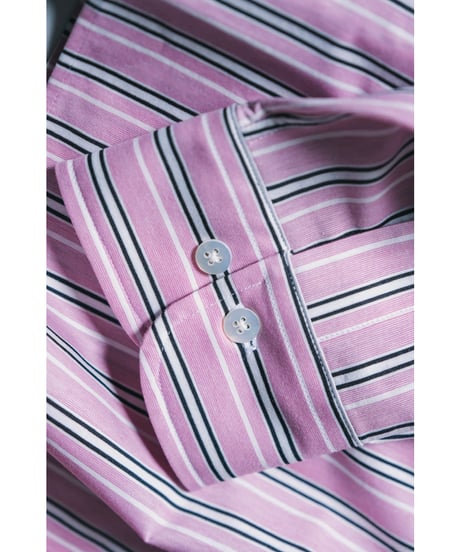 KANEMASA PHIL. "Exclusive" 46G Stripe Delta Shirt