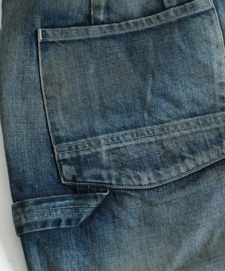 ANCELLM DENIM PAINTER SHORTS