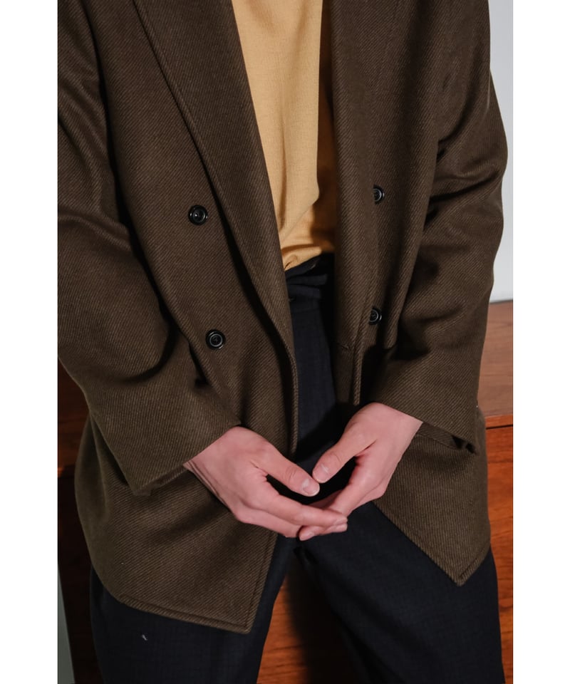 ULTERIOR CHAMBRAY SOFT MELTON DB JKT | MusterWe