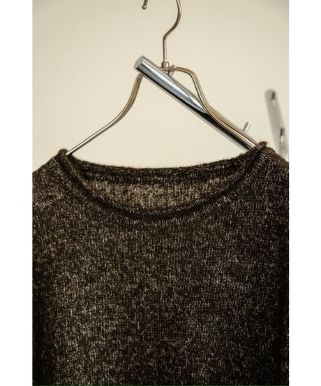POSTELEGANT Baby Llama Hemp knit Pull-Over