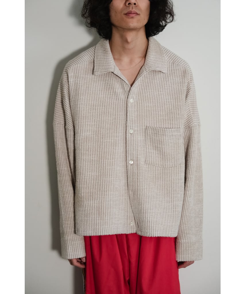 ANCELLM CUT STRIPE SHIRT | MusterWerk Sud.