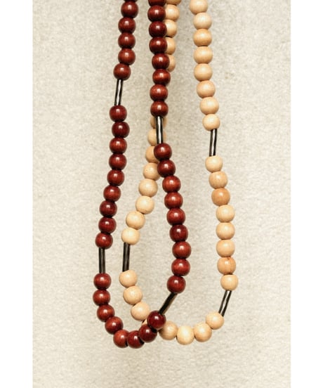 m's braque "Exclusive" VINTAGE WOOD NECK STRAP / NECKLACE