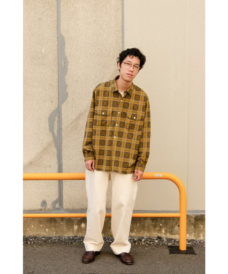 トップス KANEMASAPHIL.Exclusive36GWoolCheckShirts KANEMASA PHIL. 