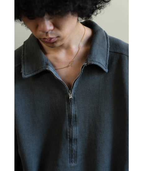 ANCELLM HALF ZIP SWEAT SHIRT