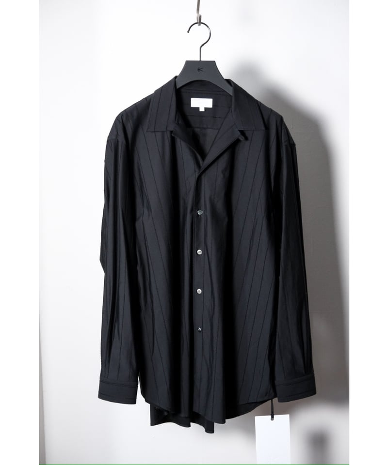 トップス kanemasa phil Stripe Open Collar Shirt KANEMASA PHIL. 46G Atmosphere Stripe Open Colla