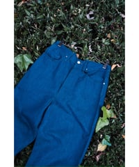 The CLASIK KUURA DENIM BACK BELT 5 POCKET TROUSER