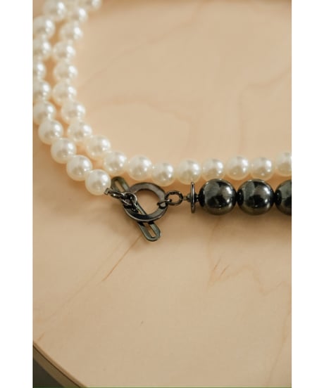 m's braque "Exclusive" 2WAY Fake Pearl Necklace & Bracelet