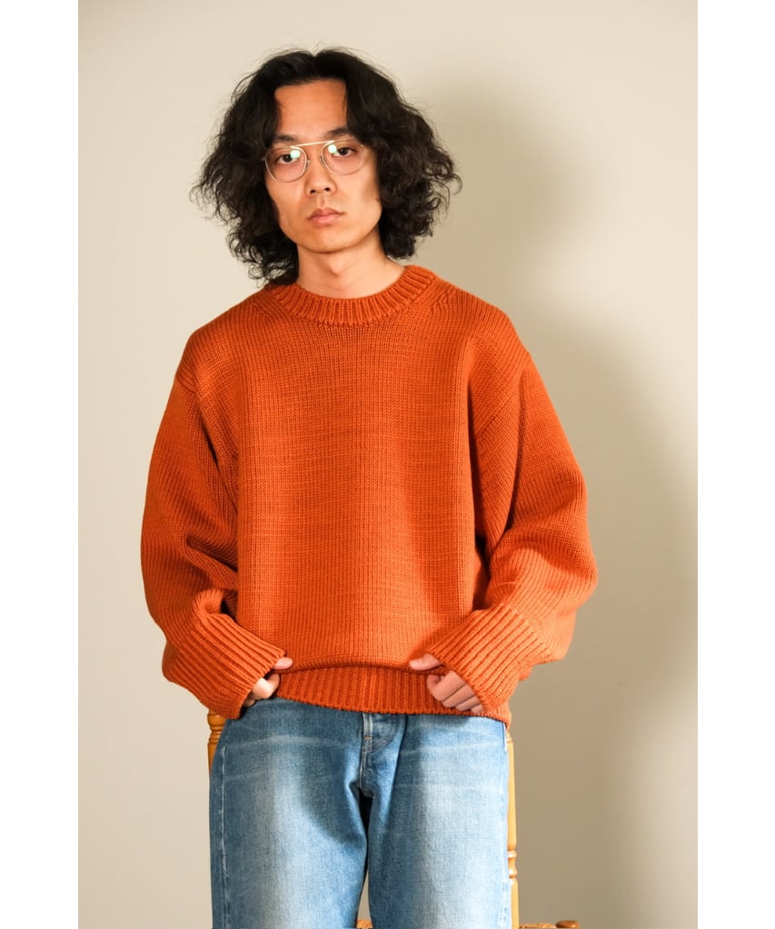 Olde H & Daughter WOOSTED WOOL CREW NECK