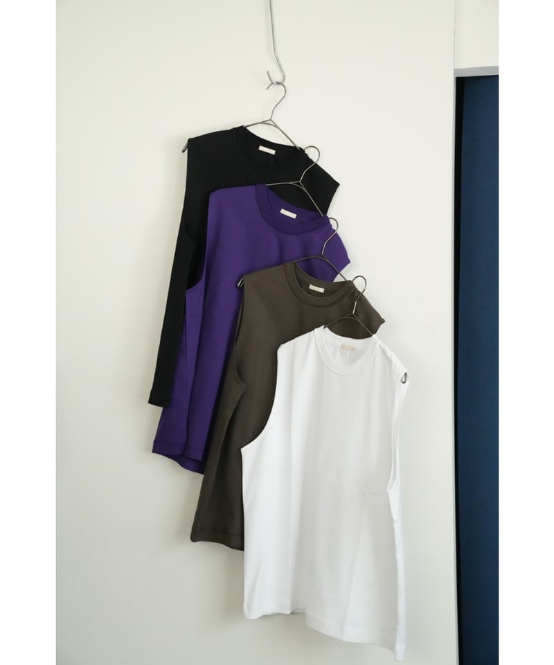 ULTERIOR SUVIN SUEDED TENJIKU SLEEVELESS TEE |
