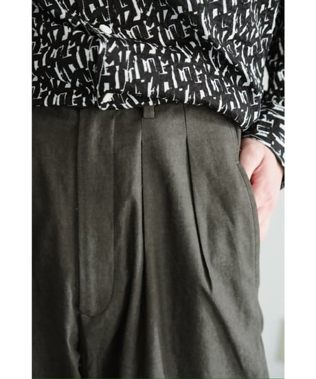 m's braque TUCKED BAGGY PANTS