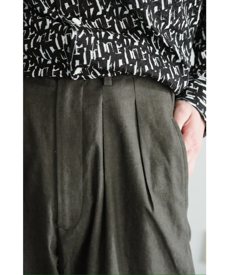 m's braque TUCKED BAGGY PANTS | MusterWerk Sud.