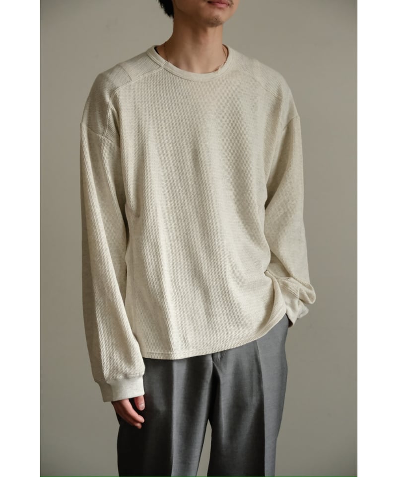ANCELLM WAFFLE CREW NECK LS | MusterWerk Sud.