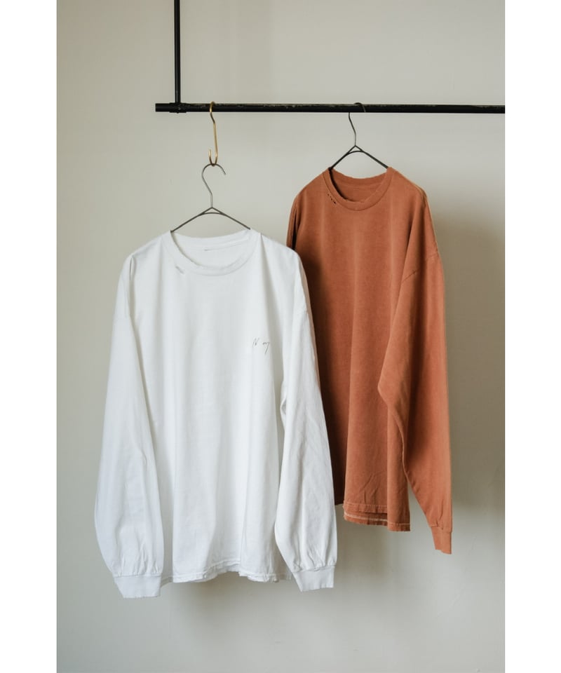 ANCELLM EMBROIDERY DYED LS T-SHIRT | MusterWerk ANCELLM EMBROIDERY DYED LS T-SHIRT | MusterWerk