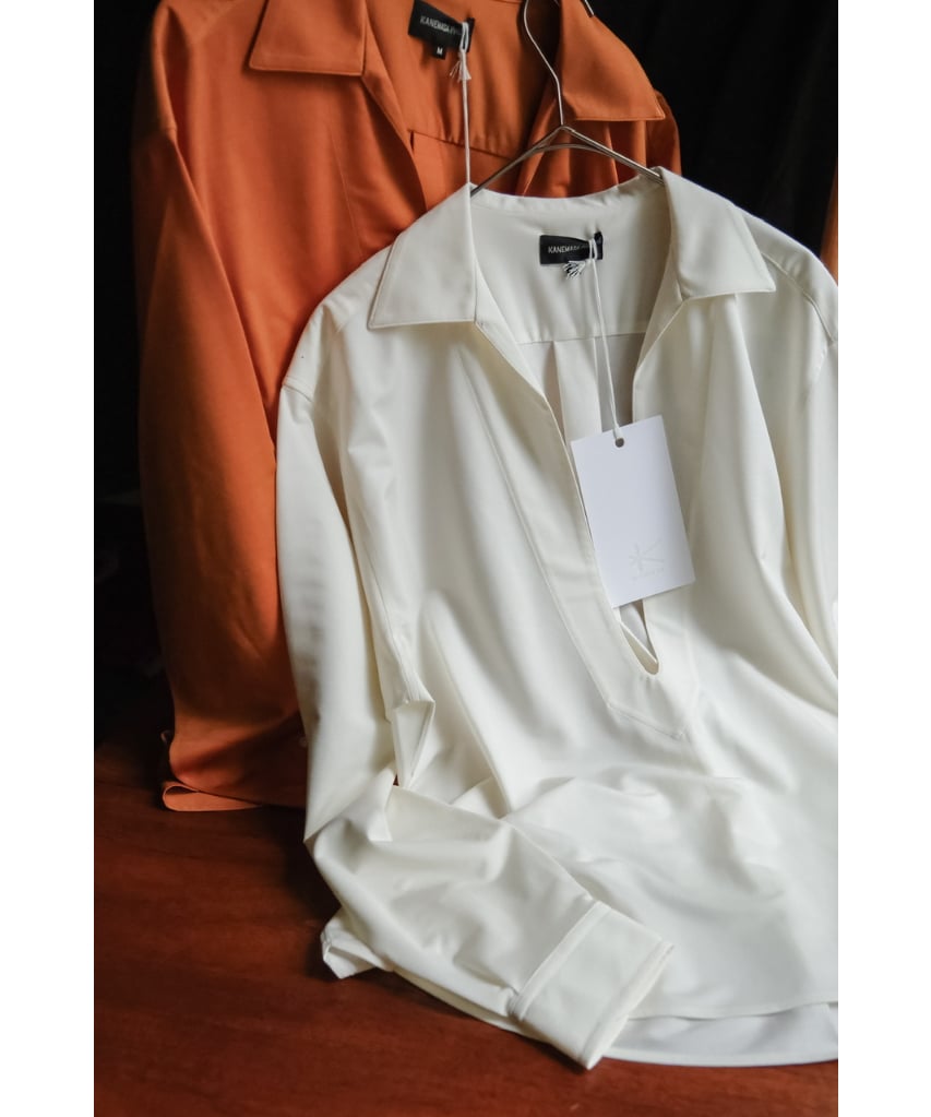 KANEMASA PHIL. 46G Silk Blend Varruse Shirt | M