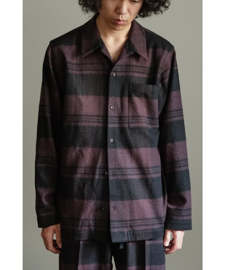 POSTELEGANT Cotton Wool Pajama Shirt