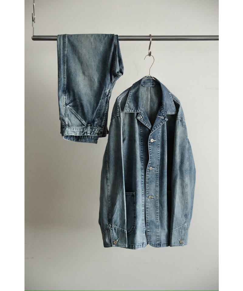 ULTERIOR FADED LIGHT DENIM COVERALL | MusterWer