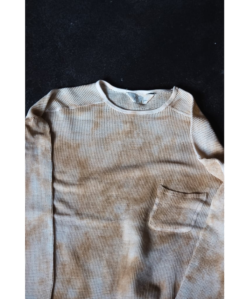 ANCELLM DYED MESH LS T-SHIRT | MusterWerk Sud. ANCELLM DYED MESH LS T-SHIRT | MusterWerk Sud.