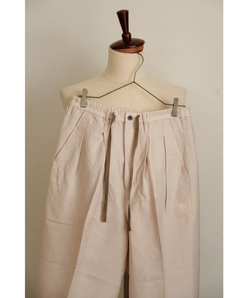 ANCELLM W/L WIDE EASY TUCK SLACKS | MusterWerk ANCELLM W/L WIDE EASY TUCK SLACKS | MusterWerk