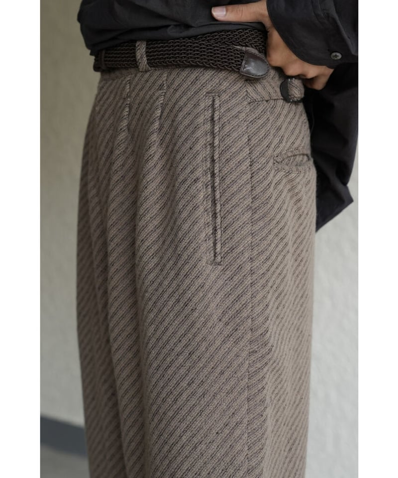 パンツ ENCOMING / CLASSIC WIDE TROUSER - beige ENCOMING CLASSIC WIDE TROUSER | MusterWerk Sud.