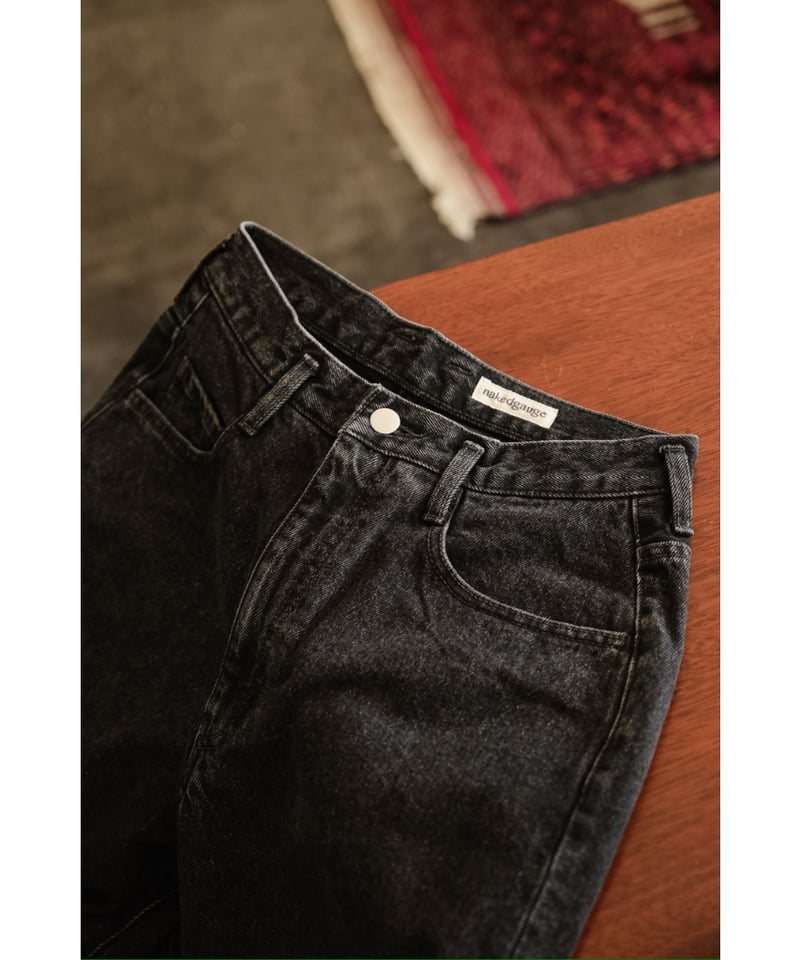 【新品タグ付】nakedgauge ASHLEY JEANS BLACK nakedgauge ASHLEY JEANS 