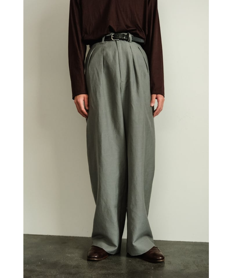 パンツ 25ss m's blaque TUCKED BAGGY PANTS 38 パンツ 25ss m's blaque TUCKED BAGGY PANTS 38 Tag attached