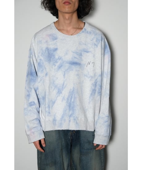 ANCELLM MARBLING SWEAT SHIRT