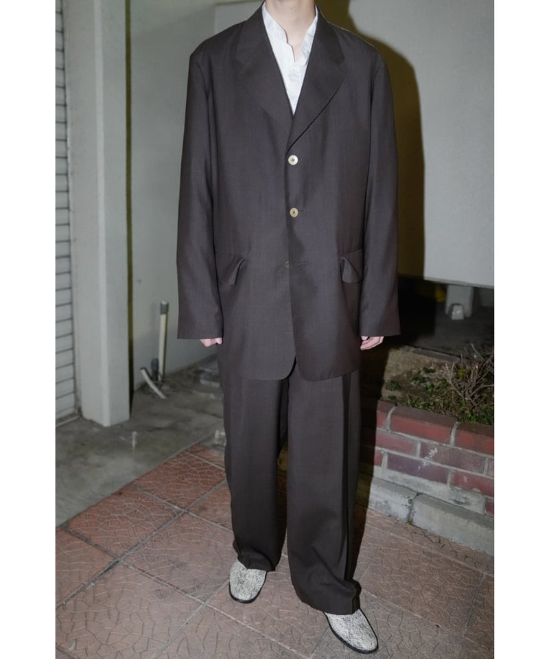 BISOWN SHEER WOOL PLEATSTUCK SLACKS | MusterWer BISOWN SHEER WOOL PLEATSTUCK SLACKS | MusterWer