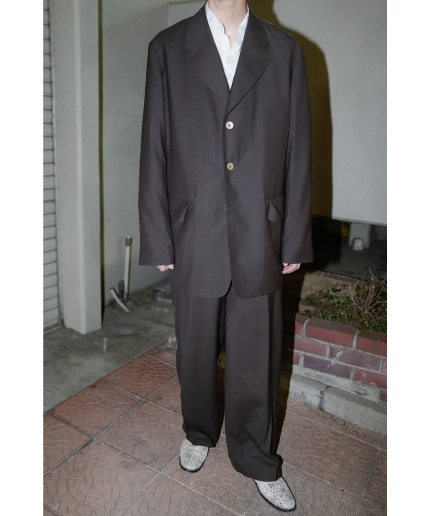 BISOWN SHEER WOOL PLEATSTUCK SLACKS | MusterWer BISOWN SHEER WOOL PLEATSTUCK SLACKS | MusterWer