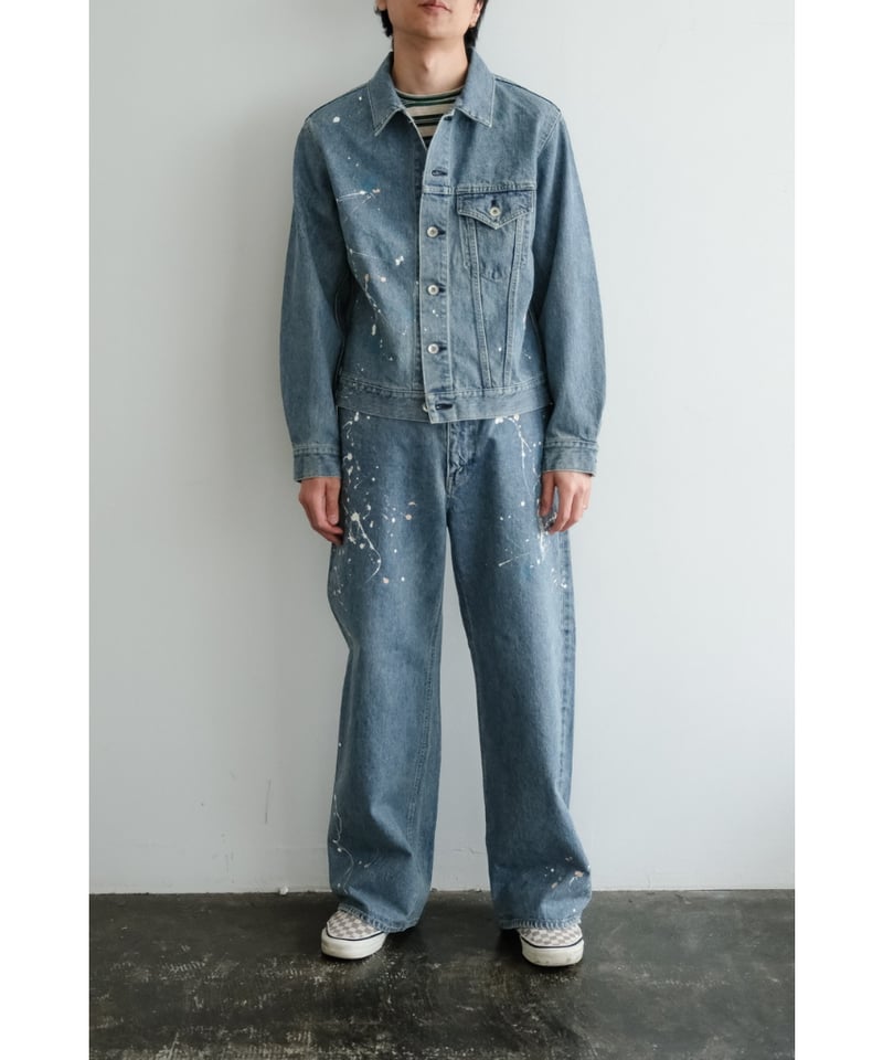 ジャケット・アウター ensou. Erased Jean Jacket-Bleached ensou. Erased Jean Jacket-Splash | MusterWerk Sud.